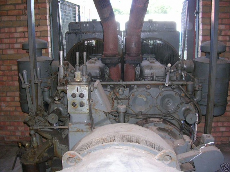 Diesel engine with a Woodward Governor type UG-8 control.JPG